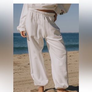Daily Drills White Unisex Joggers